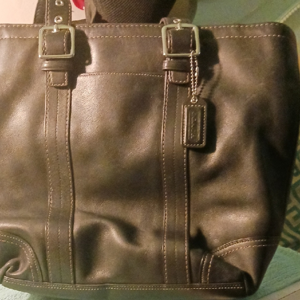 Coach Dark Brown Leather Bag